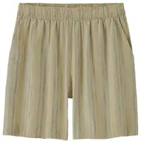 Patagonia Women's Garden Island Long Shorts 6'' Pantaloncini Donna (XL, beige/olivia)