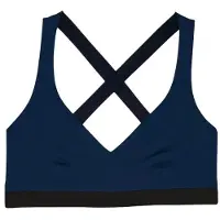 Mymarini Women's Sport Bra Parte superiore bikini Donna (M, blu)