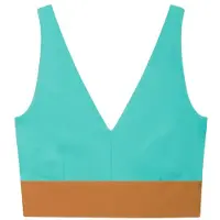 Mymarini Women's Yoga Top Parte superiore bikini Donna (L, turchese)