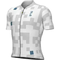 ALÉ Pragma Pixel S/S Jersey Maglietta da ciclismo Uomo (S, grigio)