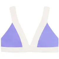 Mymarini Women's Top Parte superiore bikini Donna (S, bianco/lilla)