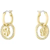 BOSS Luxury gold-plated Orecchini 2in1 Double B 1580821