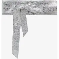 Iro Paris Nera Silver Obi Belt Silver Taglia: 70 | Cinture Outlet | Donna | Grigio
