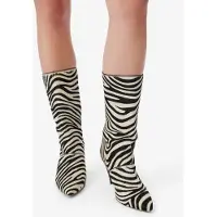 Iro Paris Ulli Pony Zebra Low Boots Beige Black Zebra Pony Taglia: 37 | Stivali Outlet | Donna | Nero