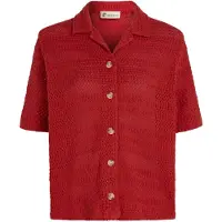 O'Neill Women's O'Riginals Crochet Shirt Camicetta Donna (XS, rosso)