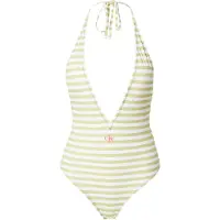 Calvin Klein Plunge One Piece Party Lime Taglia: S | Costumi Interi Outlet | Donna | Verde