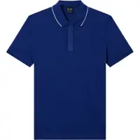 Armani Exchange per uomo. XM001285AF10366UB131 Polo blu navy Bellwether (S), Bianco, Casual, Cotone, Manica corta