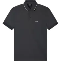 Armani Exchange per uomo. XM001289AF10363M8317 Polo nera normale (XL), Nero, Casual, Cotone, Manica corta