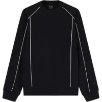 Armani Exchange per uomo. XM002373AF10365UC001 Felpa Black Line (XXL), Nero, Casual, Cotone, Manica lunga
