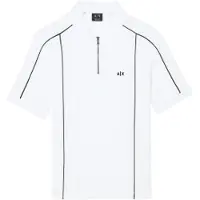 Armani Exchange per uomo. XM002375AF10366U0009 Elegante polo bianca (M), Bianco, Casual, Cotone, Manica corta