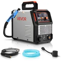 Vevor Taglierina al plasma , taglierina al plasma da 50A, taglierina ad inverter IGBT con display digitale, funzione 2T/4T e tempo PA/PT regolabile, ideale per riparazioni domestiche e officine
