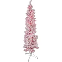 Clayre & Eef Albero di Natale artificiale 30x30x120 cm Plastica rosa
