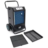 HBM essiccatore da cantiere professionale, deumidificatore d’aria, raccoglitore di umidità 90 litri, 1080 Watt