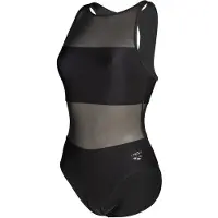Arena Women's Mesh Panels Swimsuit Vent Back Costume intero Donna (42, nero)