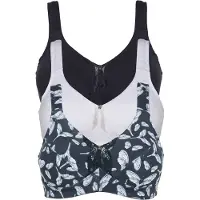 Bonprix Reggiseno marino / blu notte / bianco