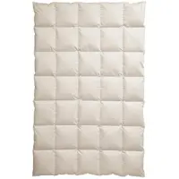 Centa Star Coperta a cassettoni Centa-star extra "Golfo dell'Alaska" in piuma e piumino con nervature alte 2 cm - Livello di calore 3 - Misura 155x220 cm