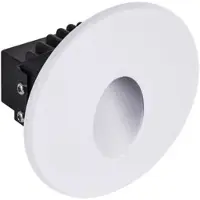 Strühm Lampada a LED da incasso per gradini, da montare a incasso come applique per interni ed esterni, in bianco rotondo e bianco neutro
