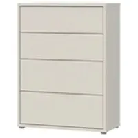 Veriaffari.it Cassettiera Medea 4 cassetti cashmere 75x35x99 – Stile e funzionalità
