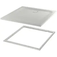 Bette BetteUltra receveur de douche rectangulaire avec support de baignoire minimum, 900x900x25mm, 5930-440T1, 5930-440T1