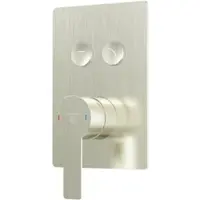 Steinberg Série 390 Set de finition, pour mitigeur bain/douche, pour 2 consommateurs, pushtronic, 39022223BN, 39022223BN