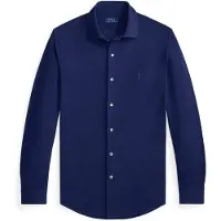 Ralph Lauren per uomo. 710A12399002 Camicia in piqué blu navy ultraleggera (XL), Casual, Da sera, Cotone, Classico, Manica lunga