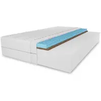FURNILINE24 Materasso GRIGIO con strato in cocco e massaggio 180x200x15 cm ALOEVERA