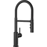 BLANCO Miscelatore con doccetta nero opaco 525793