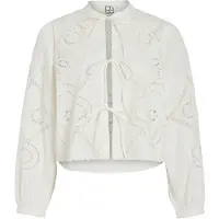 ROUGE EDIT Laccetti Sul Davanti Camicia A Maniche Lunghe
