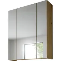 Ebuy24 xonox.home Armadio a specchio Ice (L/H/D: 60x70x18 cm) in riproduzione Rovere Artigianale e riproduzione Rovere Artigianale