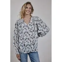 DIDI Blouse Vienna Offwhite Ambiance Xs Print Taglia: 42 | Maglie a manica lunga Outlet | Donna | Bianco