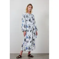 DIDI Dress Divine Offwhite Ambiance Print Taglia: 40 | Maxi abiti Outlet | Donna | Bianco