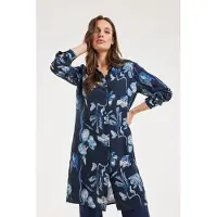 DIDI Tunic Chill Out Darkblue Ambiance Print Taglia: 34 | Maglie a manica lunga Outlet | Donna | Blu