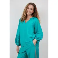 DIDI Blouse Soleil In Sea Green Taglia: 46 | Maglie a manica lunga Outlet | Donna | Ciano