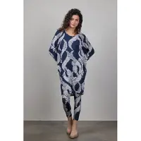 DIDI Basic Legging In Darkblue Met Dancing Dots Print Taglia: 34 | Leggings Outlet | Donna | Blu