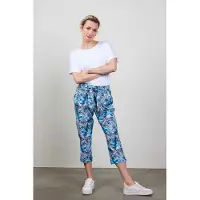 DIDI Travel Capri Journal In Offwhite With Blue Azur Fashion Prin Taglia: 48 | Pantaloni da completo Outlet | Donna | Ciano