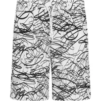 Urban Classics Viscose Aop Resort Shorts Whitescribble Taglia: L | Pantaloncini da bagno Outlet | Uomo | Bianco