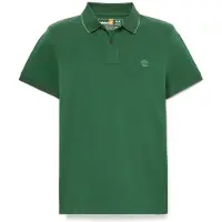 Timberland Millers River Printed Neck S/S Polo Maglia polo Uomo (XL, verde)