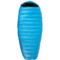 Western Mountaineering Cloudlite Sacco a pelo in piuma (165 cm, skyblue /nero)