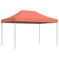 Syfax Tenda da Festa Pieghevole Pop-Up Terracotta 410x279x315 cm