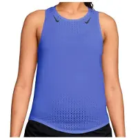 Nike Women's AeroSwift Dri-FIT ADV Running Singlet Maglia da corsa Donna (XS, blu)