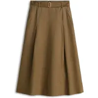 Tommy Hilfiger Linen Utility Midi Skirt Mediterranean Olive Taglia: 36 | Minigonne Outlet | Donna | Verde