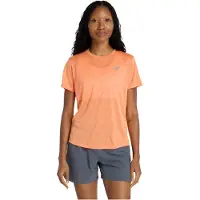 New Balance Women's Athletics S/S Maglia da corsa Donna (XS, arancione)