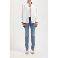 MUD Jeans Faye Low Slim Steel Blue Taglia: W26L32 | Jeans Slim Fit Outlet | Donna | Blu