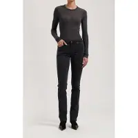 MUD Jeans Faye Low Slim Stone Black Taglia: W29L30 | Jeans straight fit Outlet | Donna | Nero
