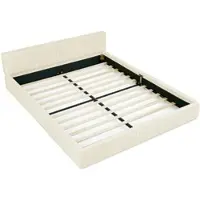 MODFU Divano letto 140x200 con contenitore, letto imbottito con luce LED e caricatore USB, con schienale, grigio scuro - senza materasso
