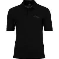 Armani Exchange per uomo. XM001286AF10366UC001 Polo nera normale (M), Nero, Cotone, Manica corta