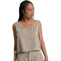Quiksilver Women's Vista Woven Tank Top Donna (L, beige)
