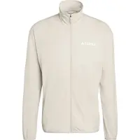 Adidas - Pile traspirante e calda - Multi Climawarm FZ Fleece Jkt M Wonder Alumina per Uomo in Poliestere Riciclato - Taglia S - Beige
