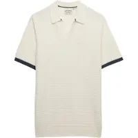 Superdry per uomo. M1110459A Polo beige lavorata a maglia da Johnny (XL), Casual, Cotone, Manica corta