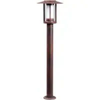 LINDBY Lampione a LED Pavlos, 76 cm, color ruggine, acciaio inox